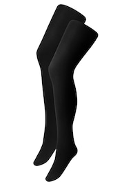 Black Ultimate Comfort Opaque 80D Tights Two Pack - Image 5 of 5