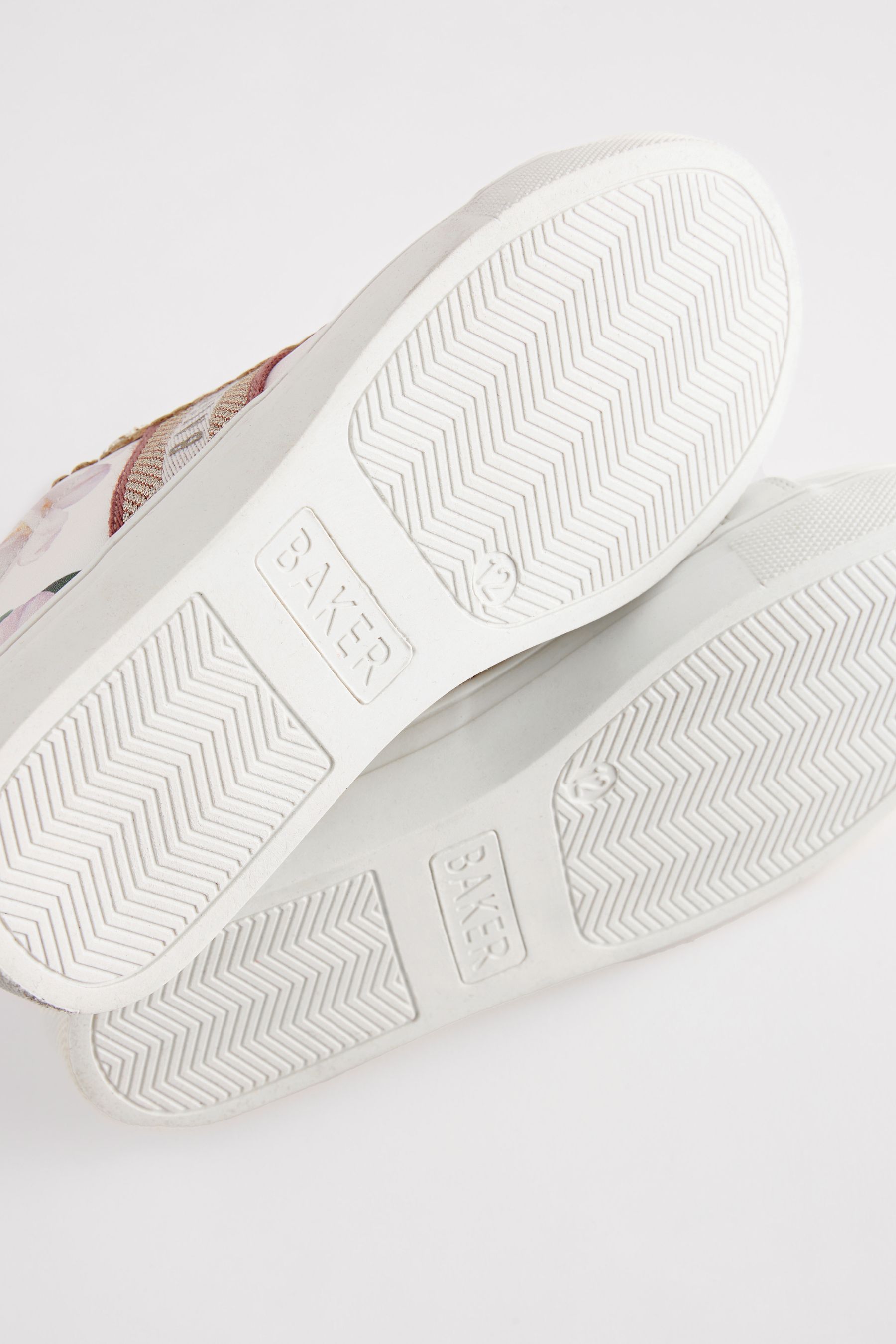 Ted baker white floral lace up trainers on sale