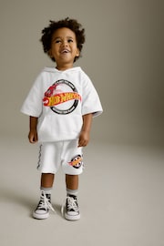 White Hot Wheels Jersey Hoodie and Shorts Set (3mths-8yrs) - Image 2 of 8