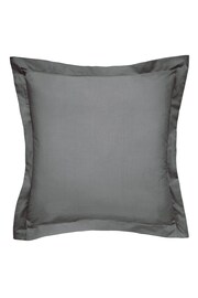 Bedeck of Belfast Grey Bob 600TC Egyptian Cotton Square Pillowcase - Image 2 of 2