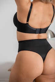 Pour Moi Black Hourglass Shapewear Firm Tummy Control Thong - Image 2 of 5