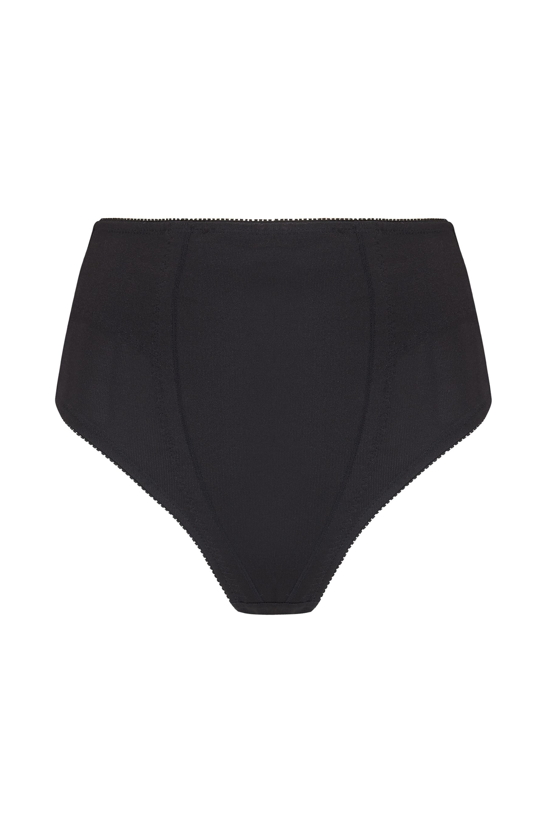 Pour Moi Black Hourglass Shapewear Firm Tummy Control Thong - Image 4 of 5