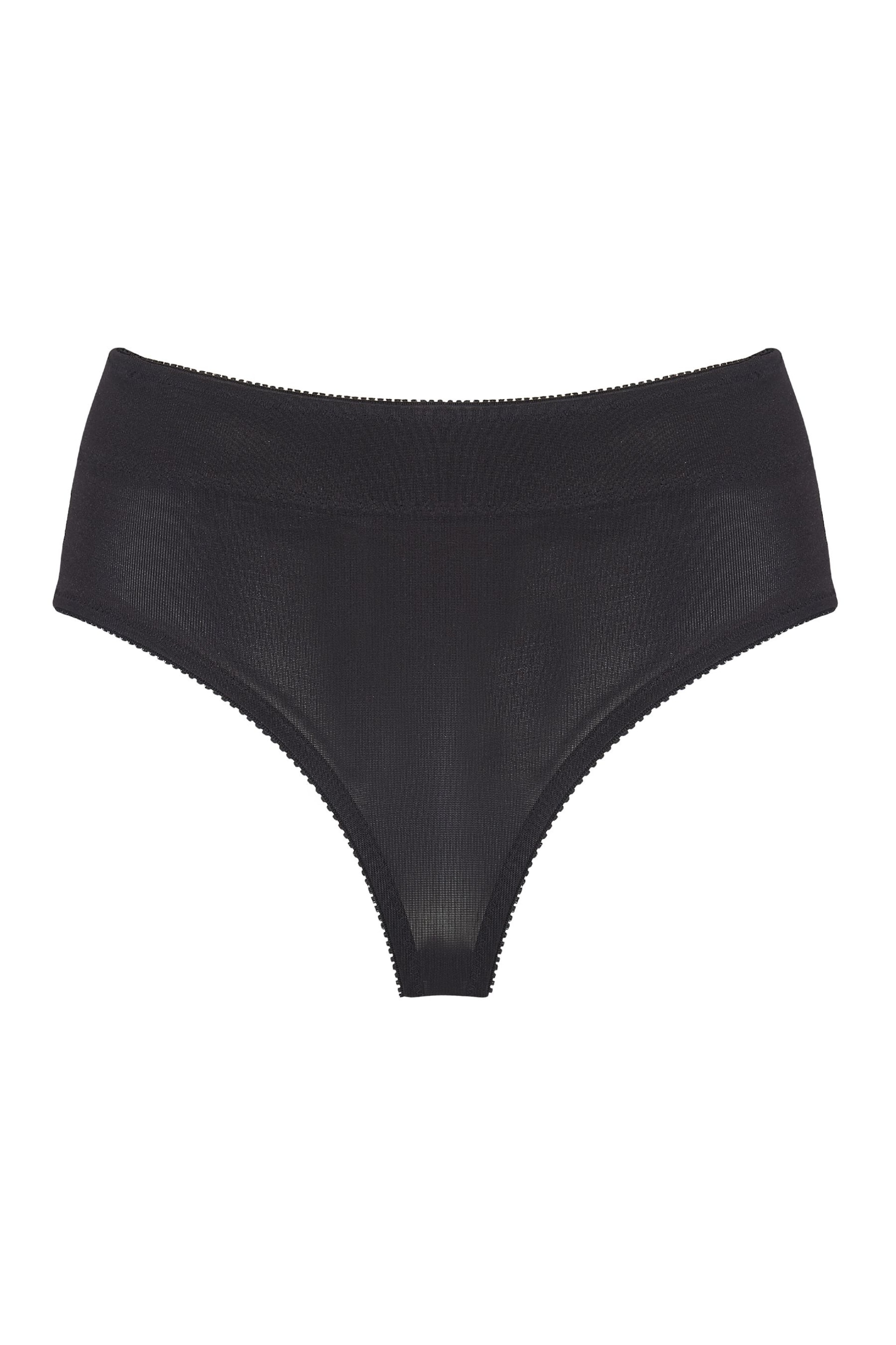 Pour Moi Black Hourglass Shapewear Firm Tummy Control Thong - Image 5 of 5