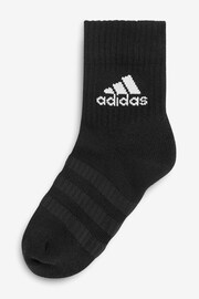 adidas Black Adult Cushioned Crew Socks - Image 2 of 2
