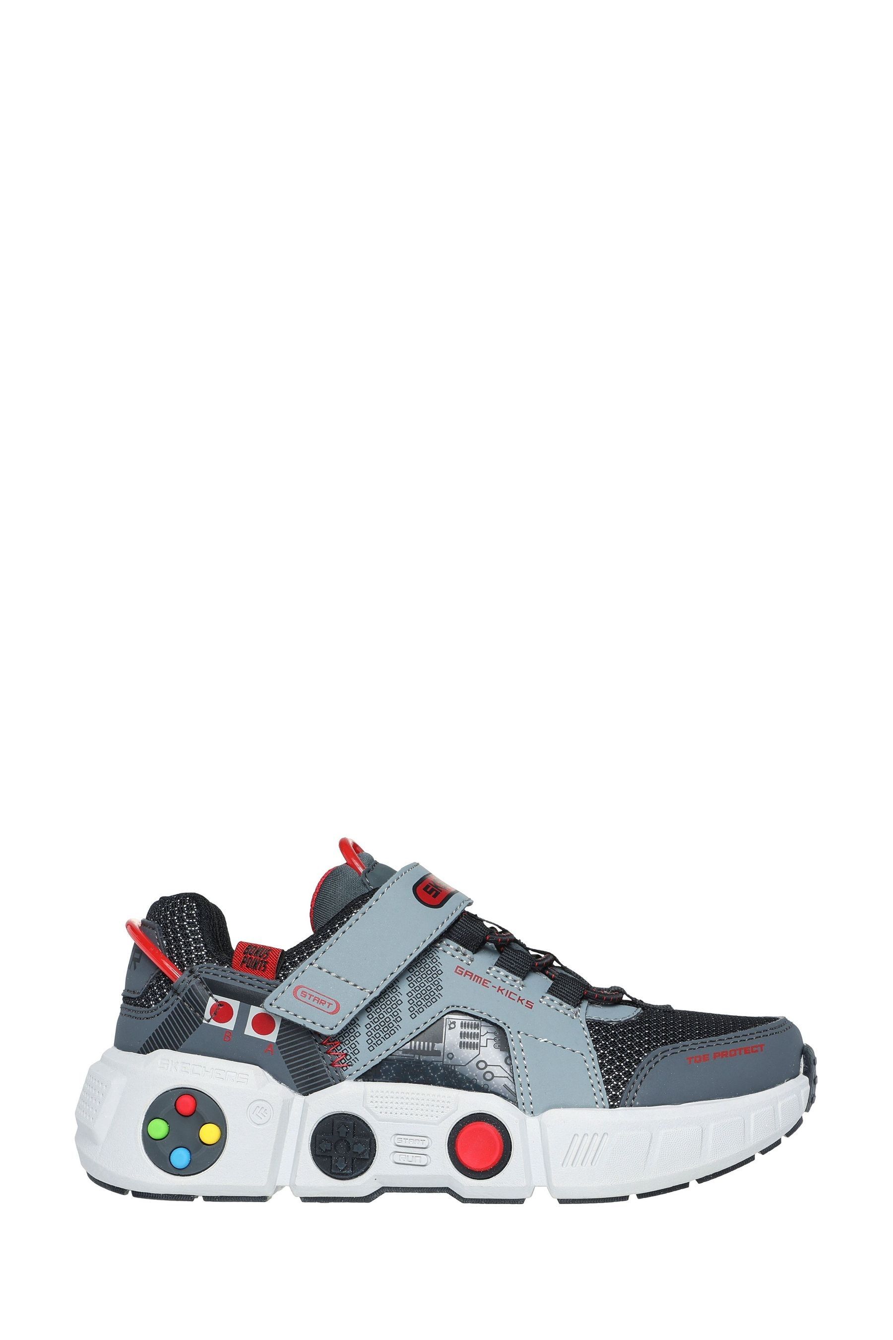 Skechers shoes kids grey sale