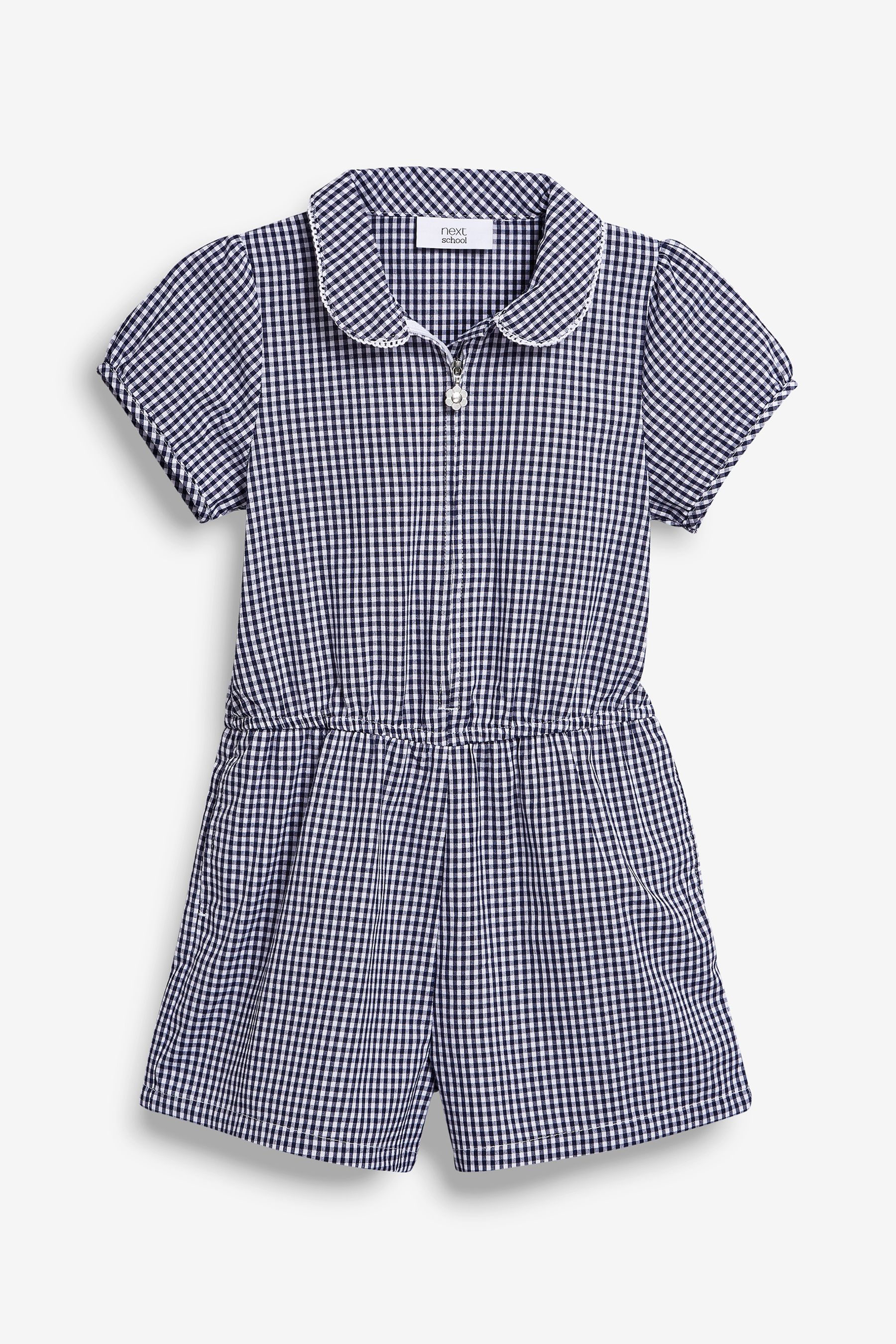 Next gingham playsuit top