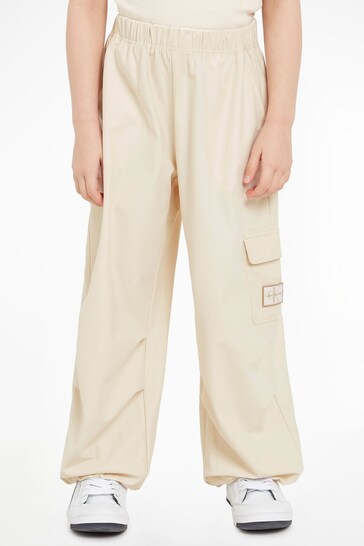Calvin Klein Jeans Girls Natural Parachute Trousers
