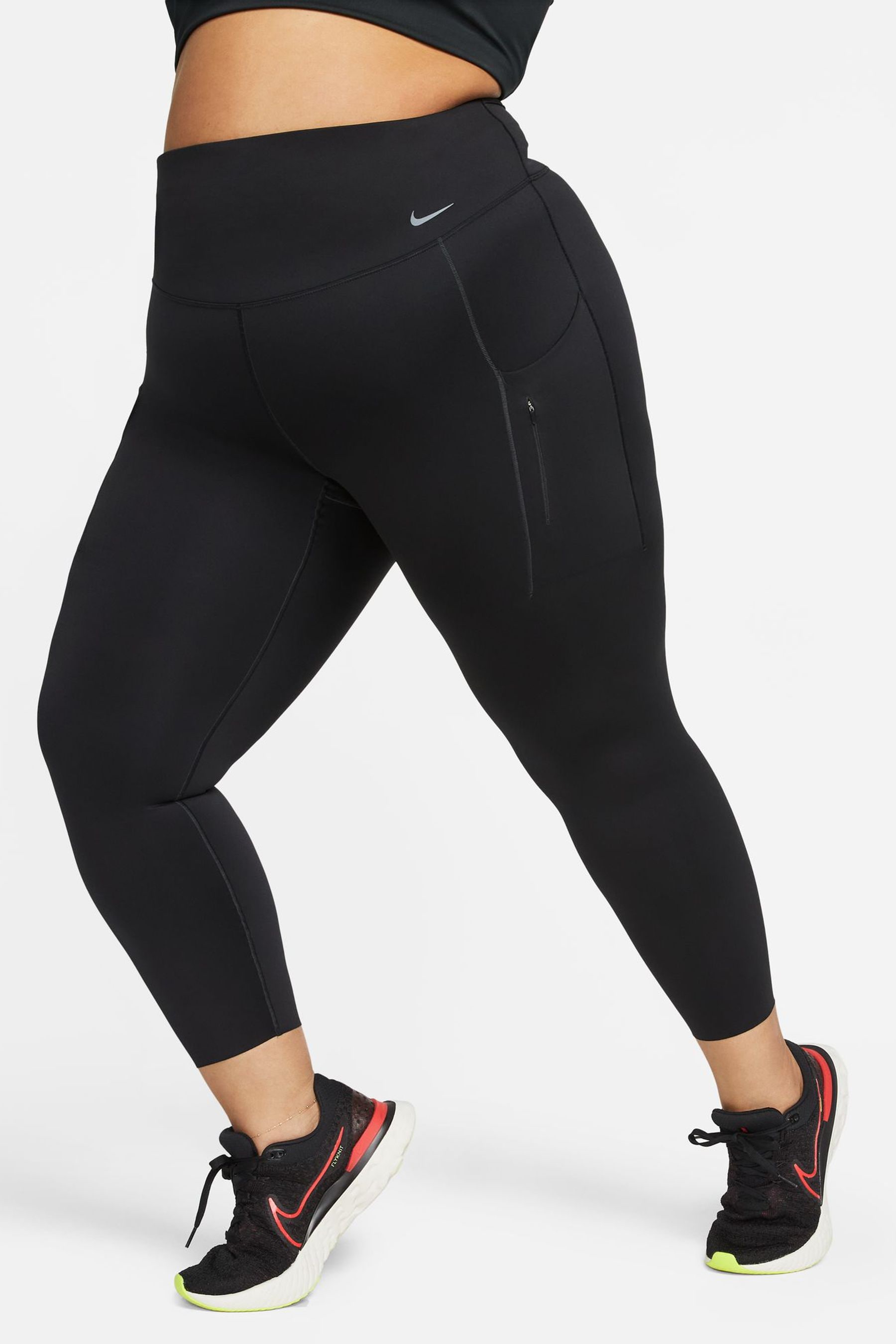 Buy Nike Black Curve Go Firm Support High Waisted 7 8 Leggings with Pockets from Next Luxembourg