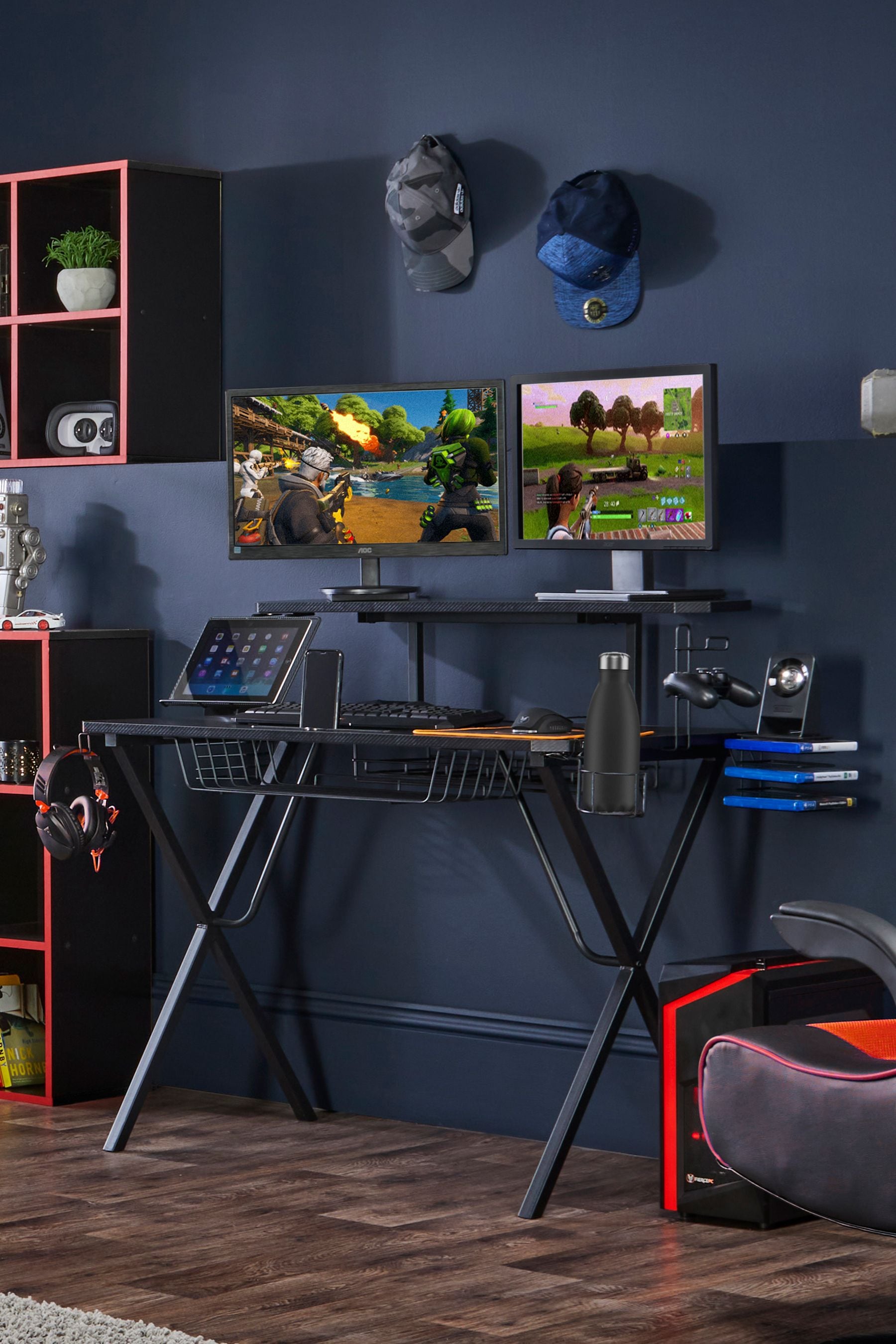 Buy Virtuoso Black Ultimate Gaming Desk from the Next UK online shop