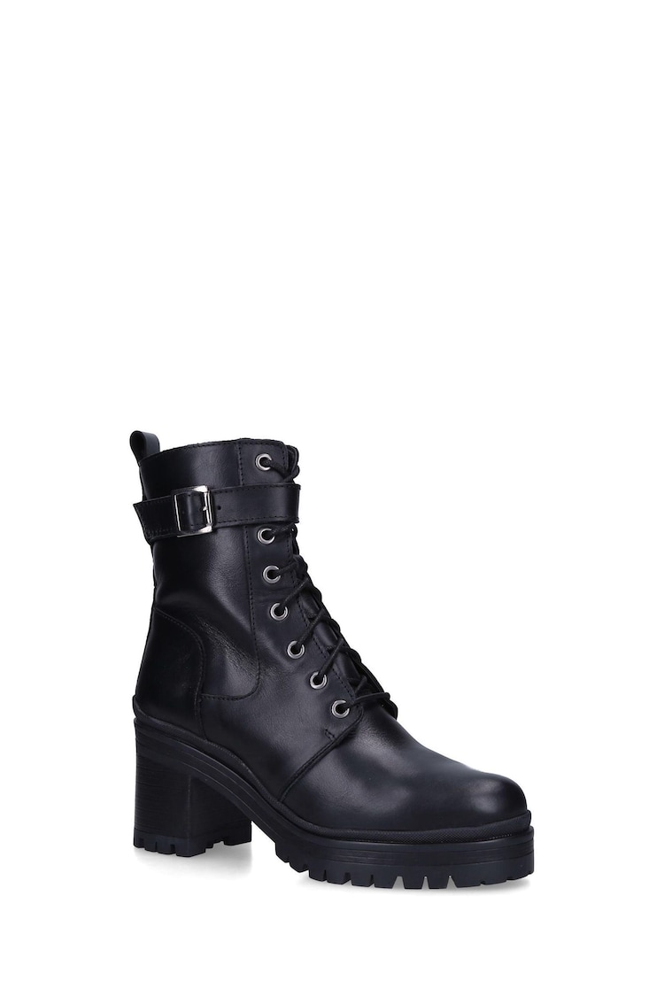 Carvela Comfort Black Secure Lace up 2 Boots - Image 2 of 5