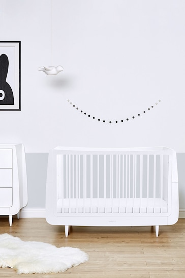 Snuz White SnuzKot Skandi Cot Bed