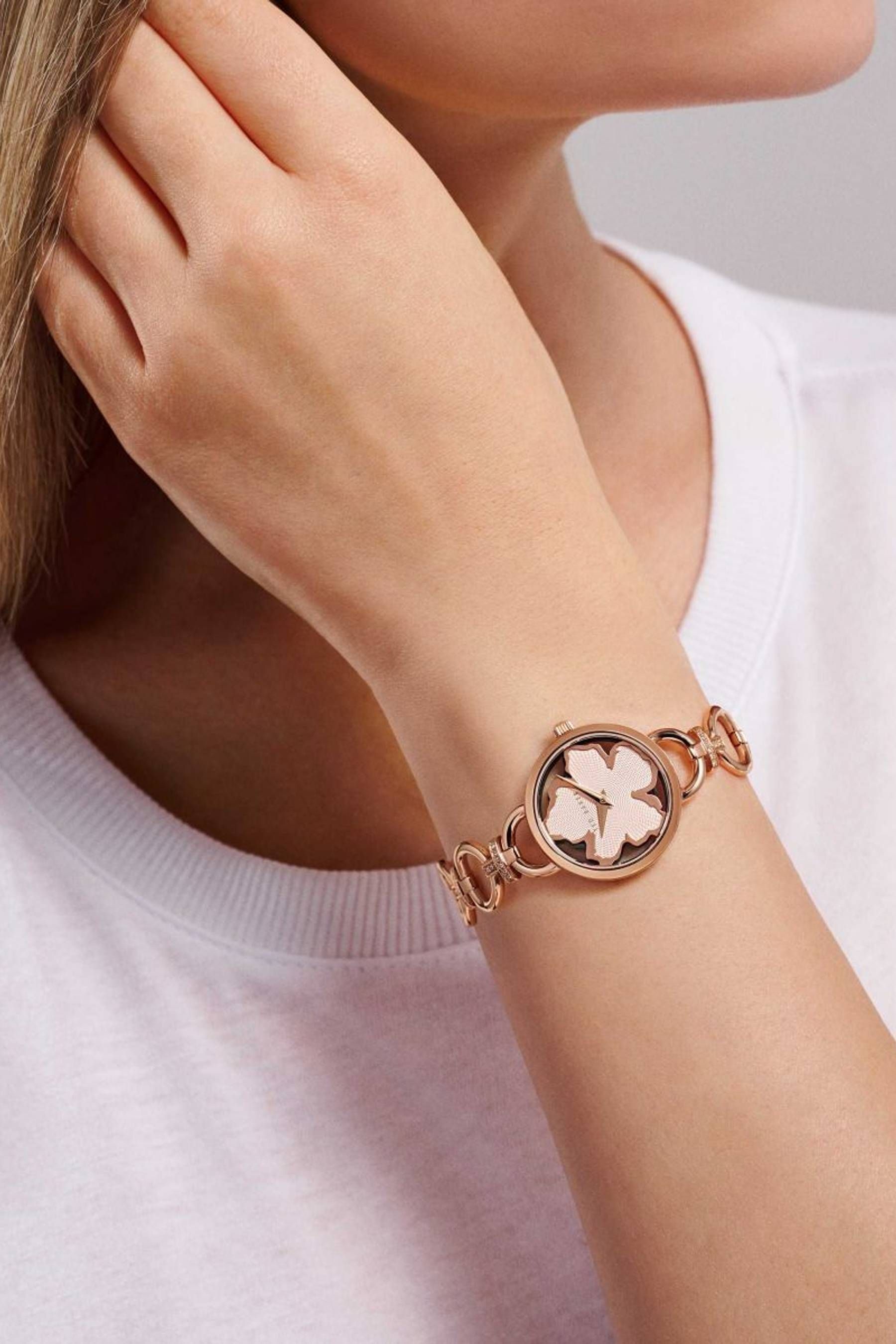 Buy Ted Baker Ladies Pink Lilabel Jewel Watch from the Next UK