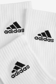 adidas White Adult Cushioned Crew Socks - Image 3 of 3