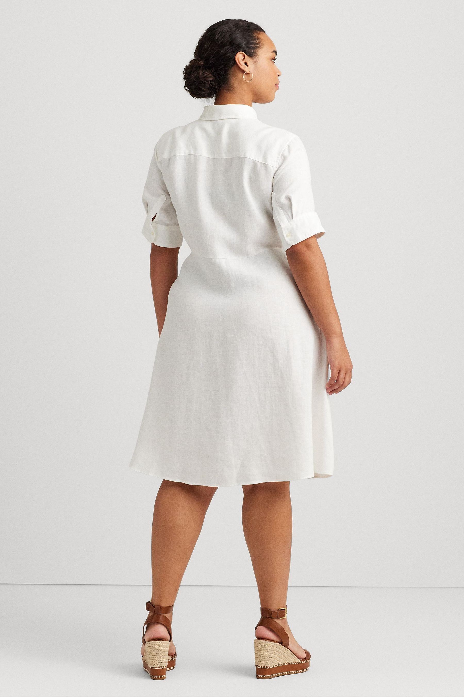 Robe chemise blanche ralph lauren outlet