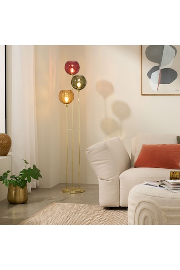 MADE.COM Red/Green Ilaria Floor Lamp