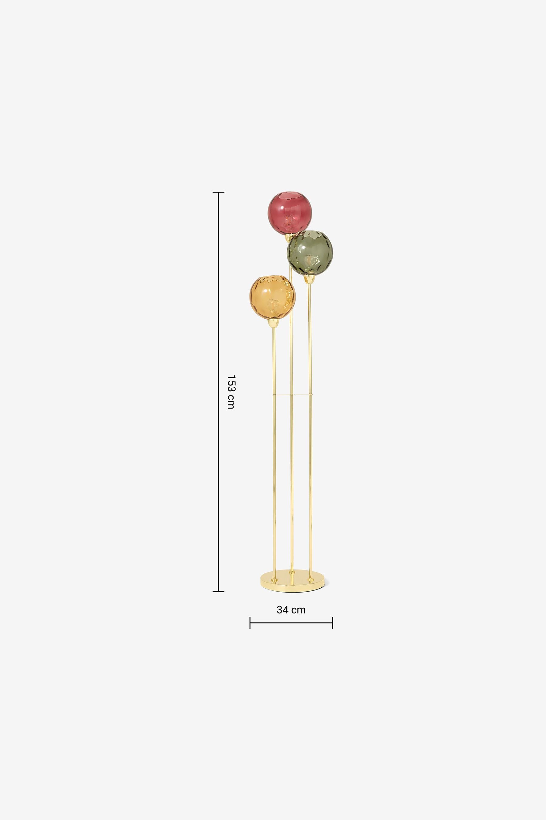 Buy MADE.COM Red Green Ilaria Floor Lamp from the Next UK online shop