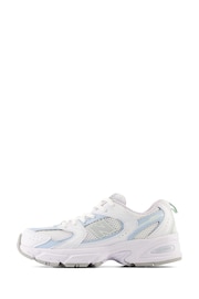 New Balance White Chrome Girls 530 Trainers - Image 2 of 6