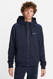 Nike Navy Sportswear Shoulder Blocking Hoodie - Image 1 of 7