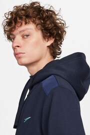 Nike Navy Sportswear Shoulder Blocking Hoodie - Image 5 of 7