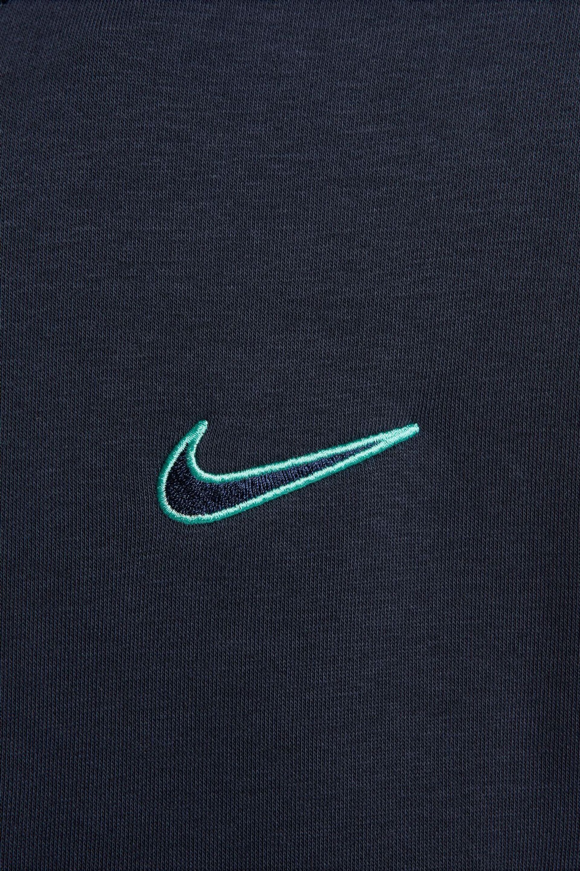 Nike Navy Sportswear Shoulder Blocking Hoodie - Image 7 of 7