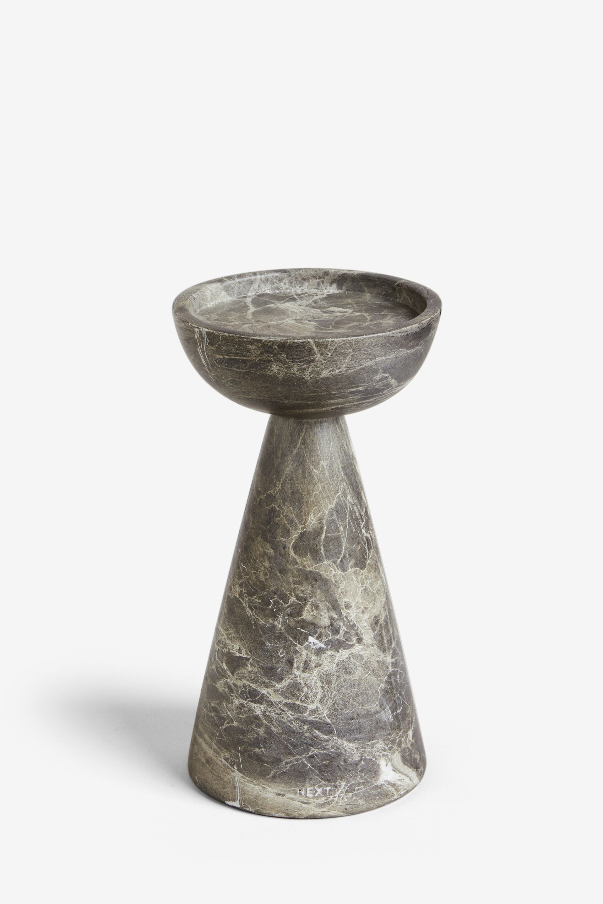 Natural Marble Effect Pillar Candle Holder - Image 4 of 6