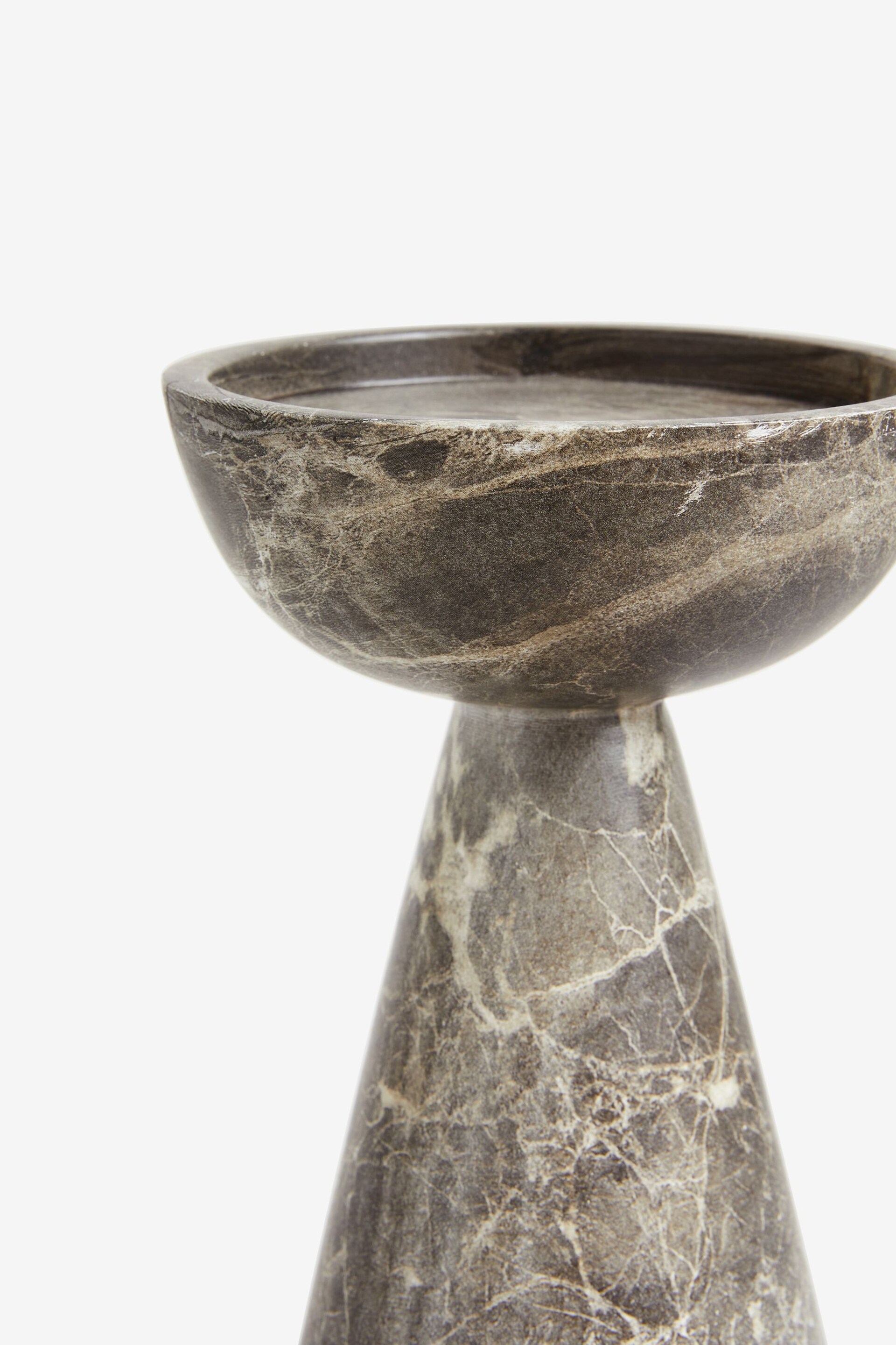 Natural Marble Effect Pillar Candle Holder - Image 6 of 6