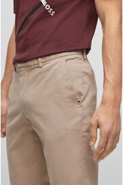 BOSS Natural Slim Fit Stretch Cotton Gabardine Chinos - Image 4 of 5