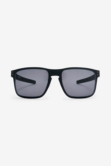 Oakley® Black Fives Square Polarised Lens Sunglasses