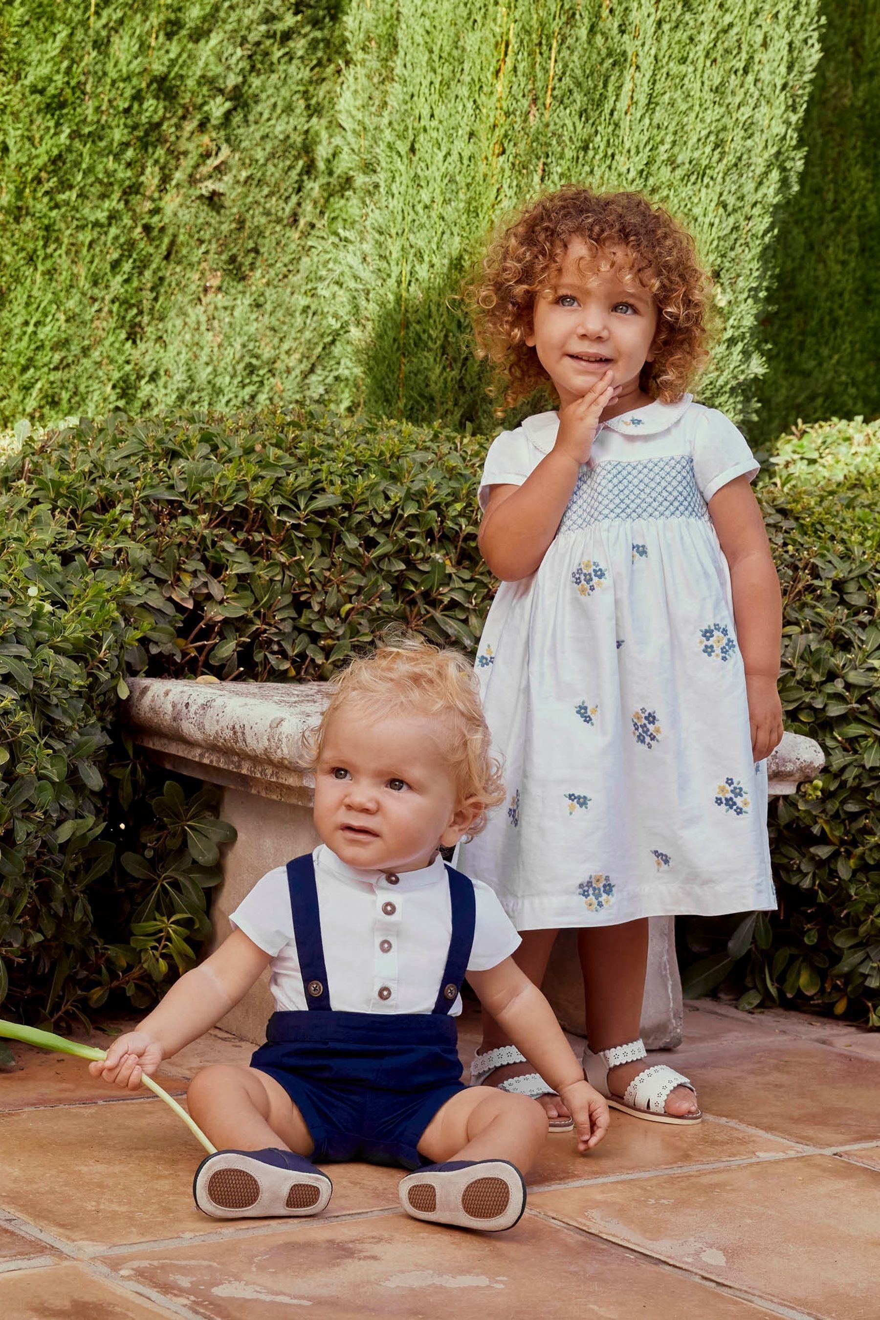 Buy JoJo Maman B b Navy 2 Piece Baby Grandad Shirt Shorts Set