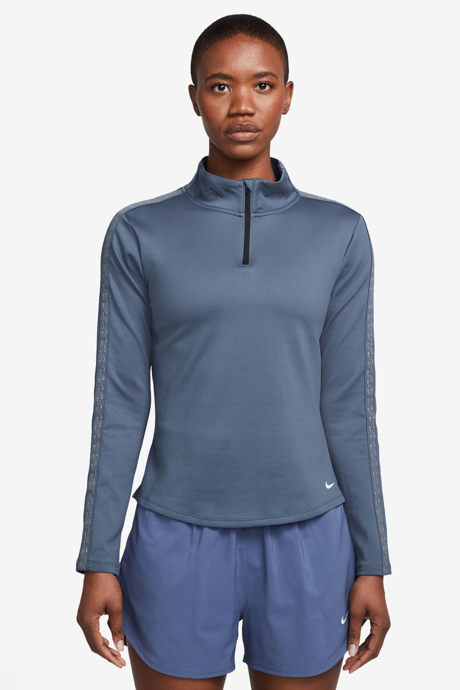 Nike blue half zip top outlet
