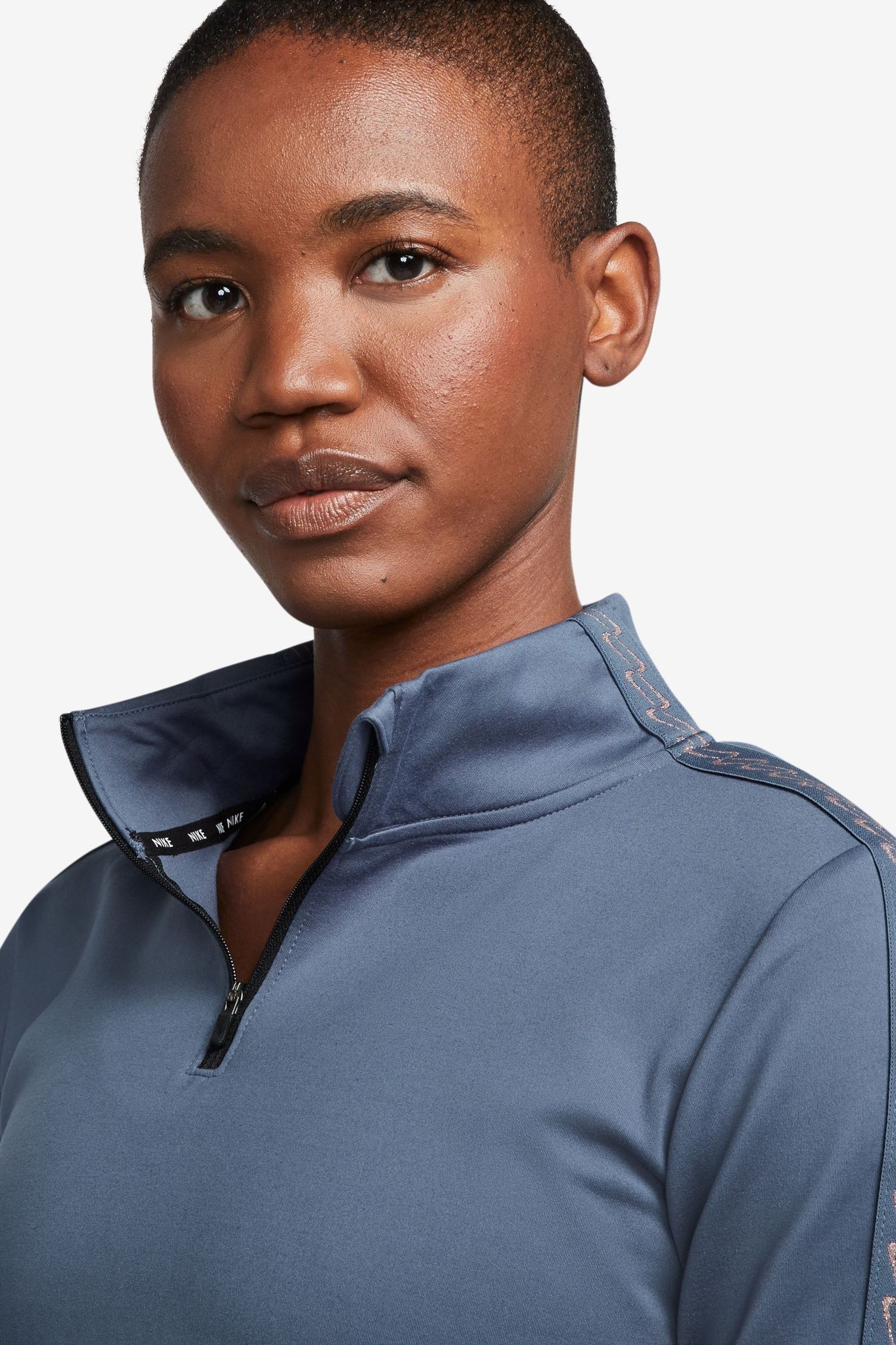 Nike Blue Therma-FIT One Half-Zip Top - Image 3 of 3