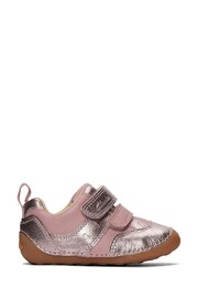Clarks Pink Dusty Leather Tiny Sky Toddler Shoes - Image 1 of 7
