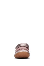 Clarks Pink Dusty Leather Tiny Sky Toddler Shoes - Image 6 of 7