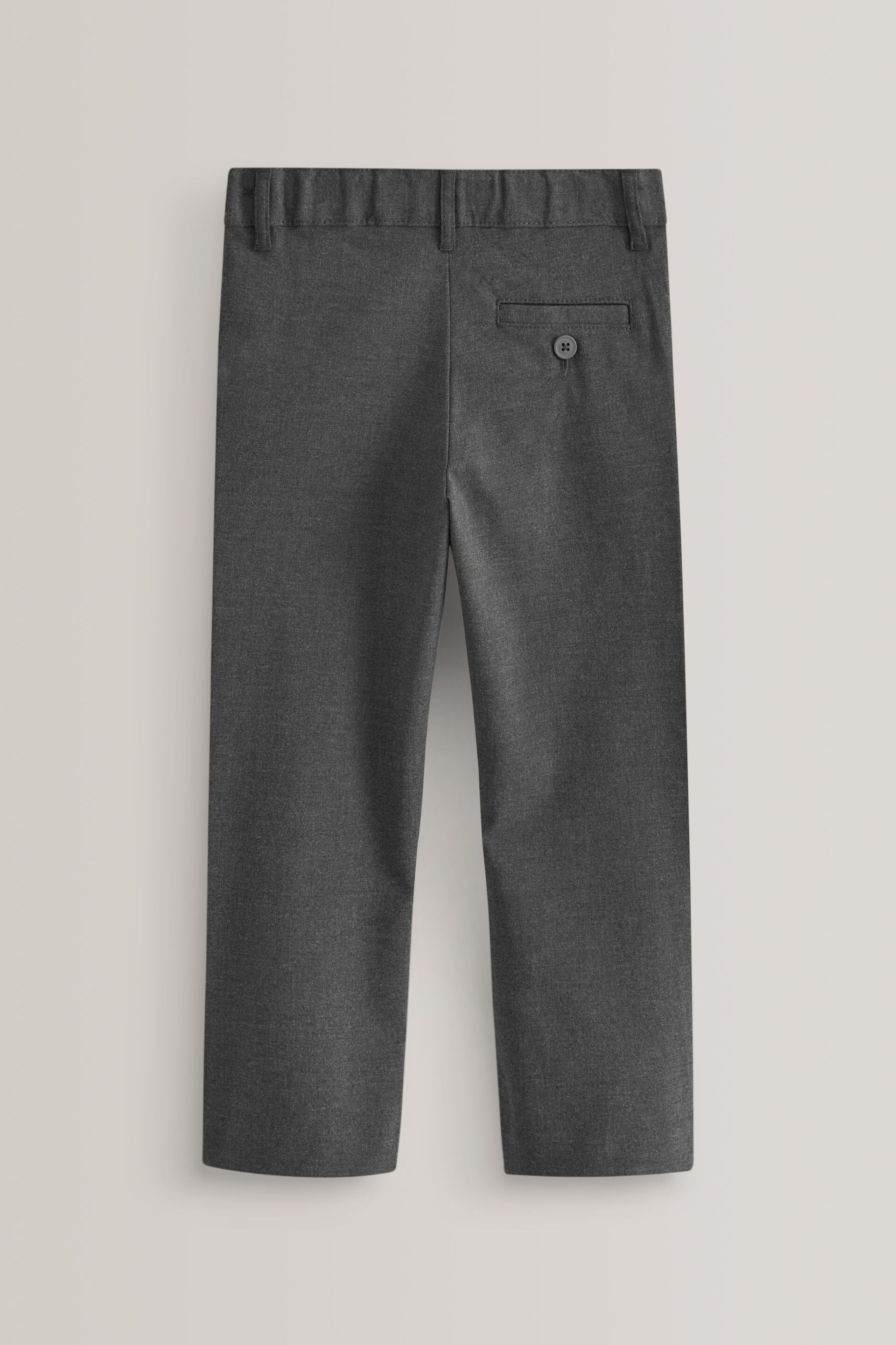 Grey Regular Waist School Formal Stretch Skinny Trousers (3-17yrs) - Image 2 of 7