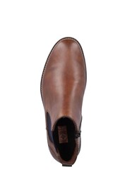 Rieker Mens Zipper Brown Boots - Image 7 of 9