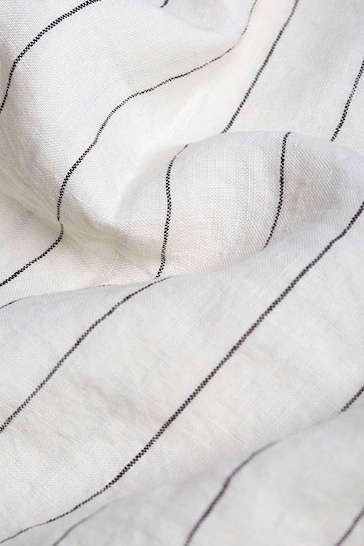 Piglet in Bed Luna Stripe Linen Duvet Cover