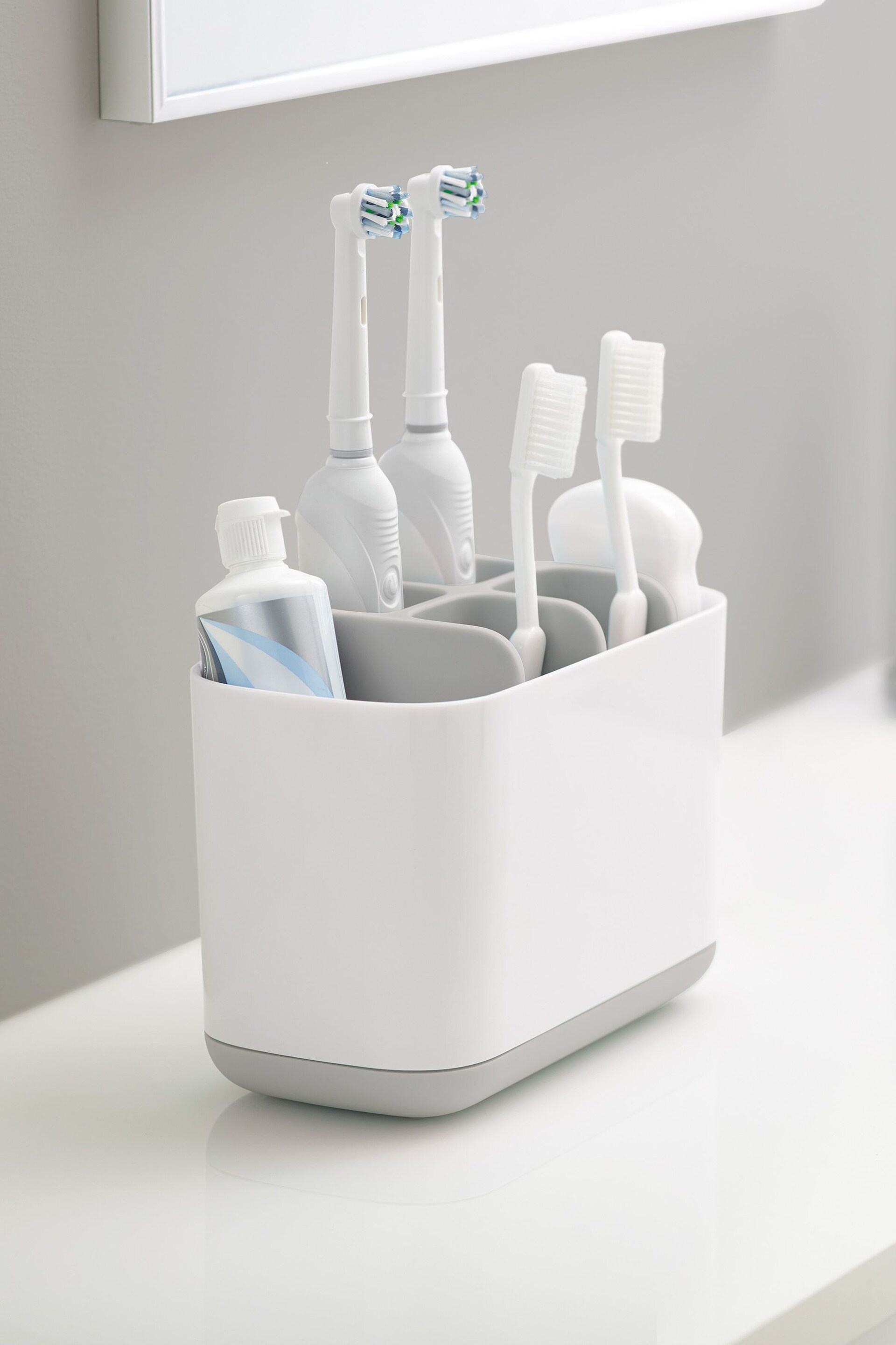 Joseph® Joseph Grey EasyStore Large White And Grey Toothbrush Tidy - Image 4 of 4