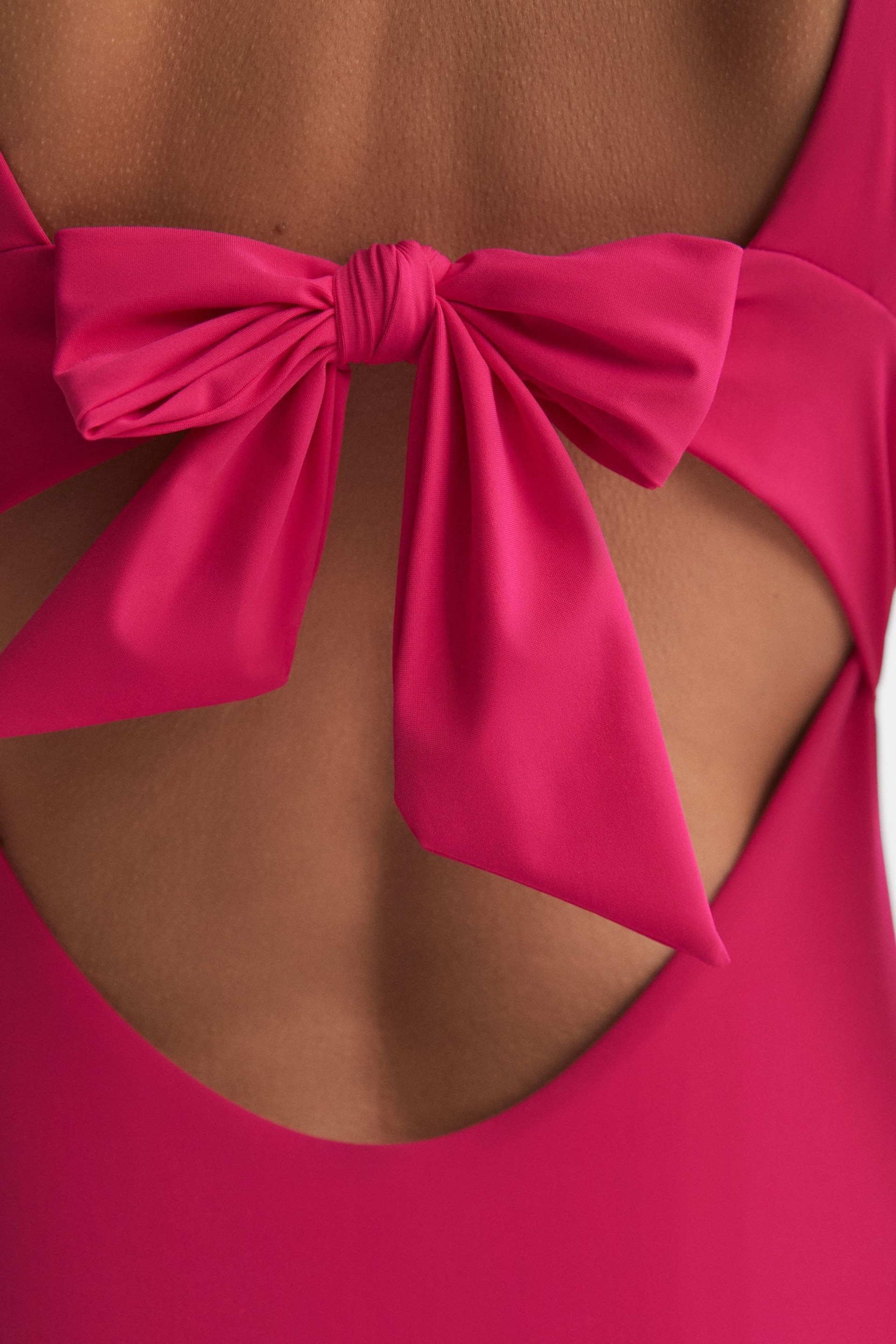 Reiss Pink Luna Italian Fabric Swimsuit - Image 4 of 5