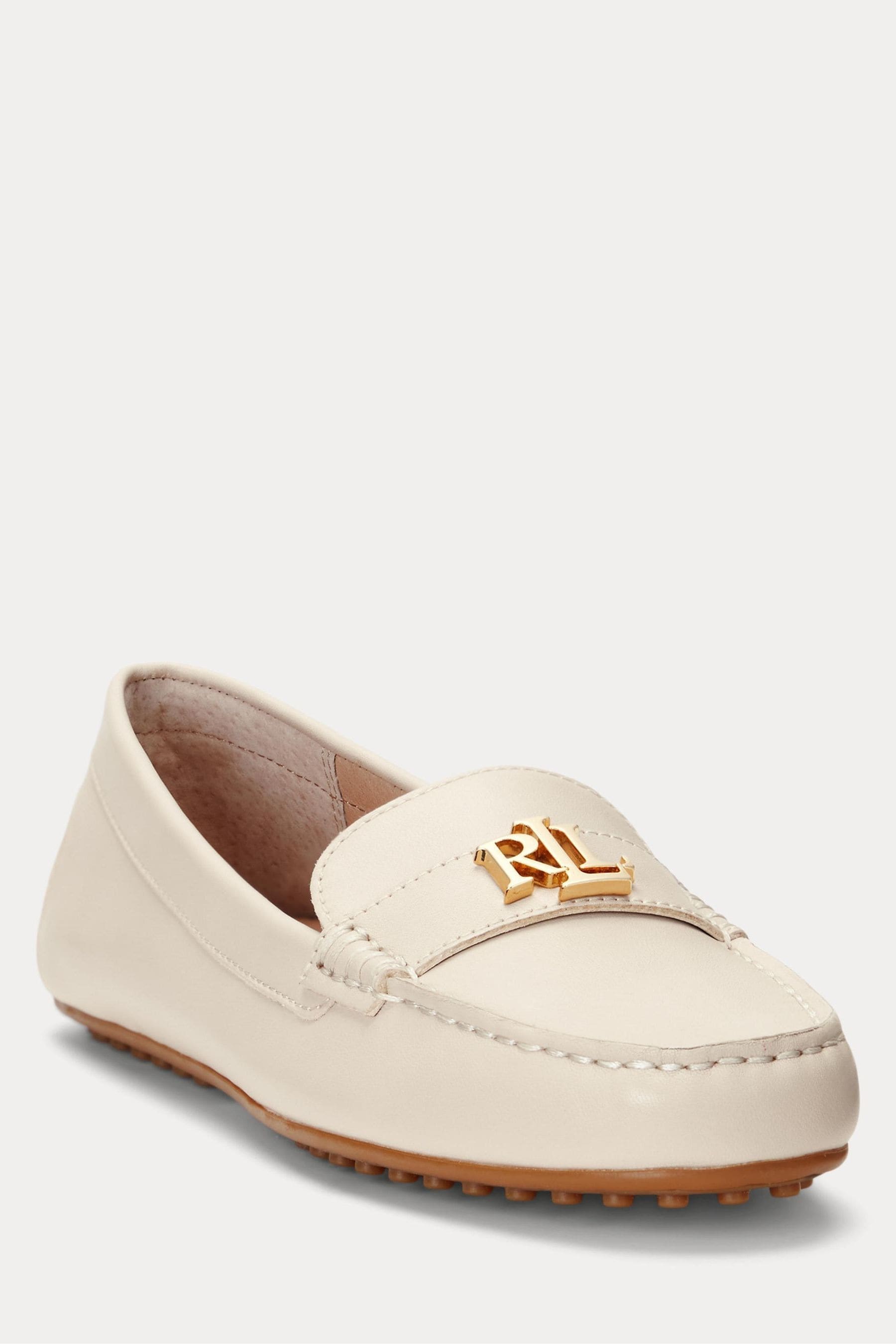 Ralph lauren sale white loafers