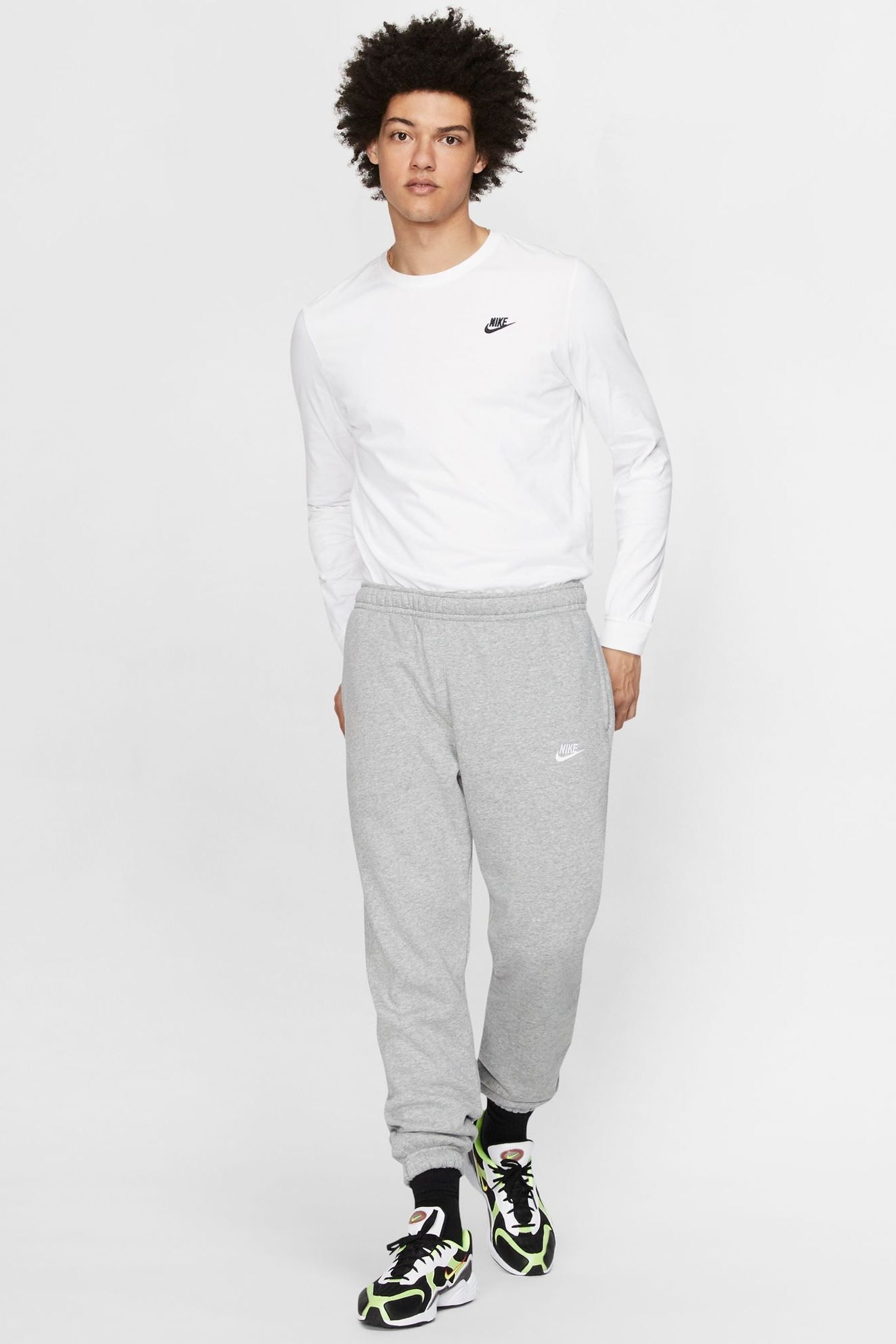 Nike light 2025 grey tracksuit