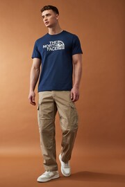 The North Face Blue Mens Woodcut Dome Short Sleeve T-Shirt - Image 3 of 6