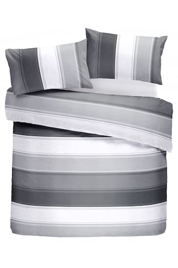 Fusion Grey Betley Duvet Cover and Pillowcase Set