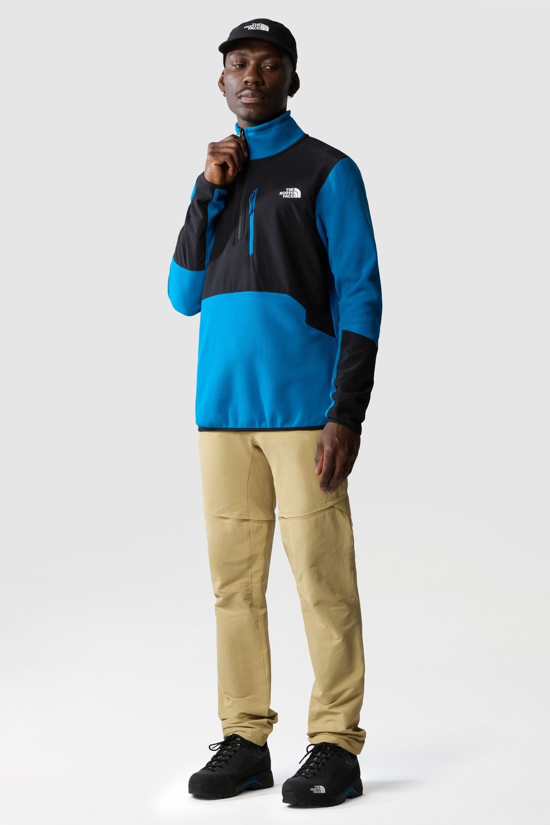 The North Face Blue Glacier Pro Quarter Zip Fleece