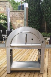 Callow Silver Large Stainless Steel Outdoor Pizza Oven - Image 1 of 4