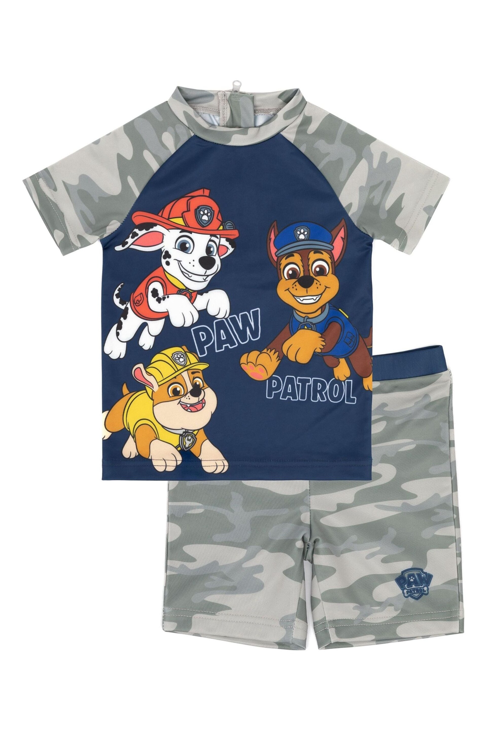 Vanilla Underground Grey Paw Patrol 2 Piece Swim Set - Image 1 of 6