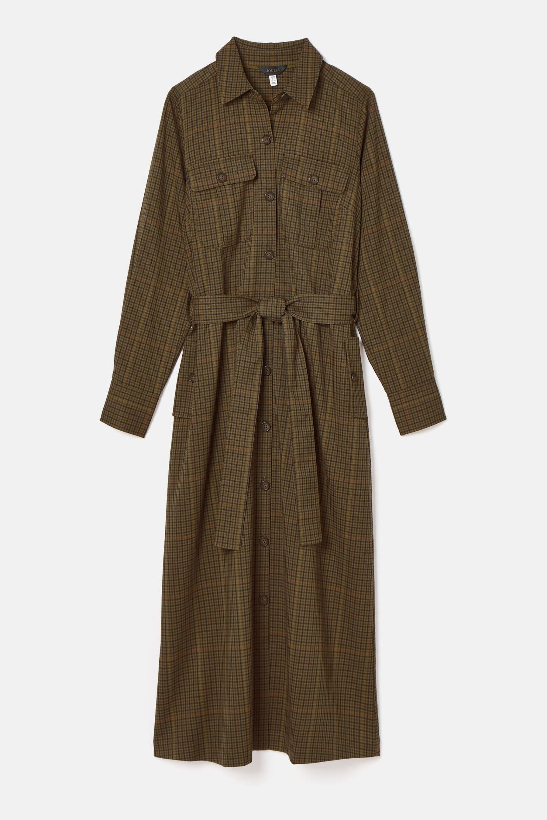 Check midi shirt dress store