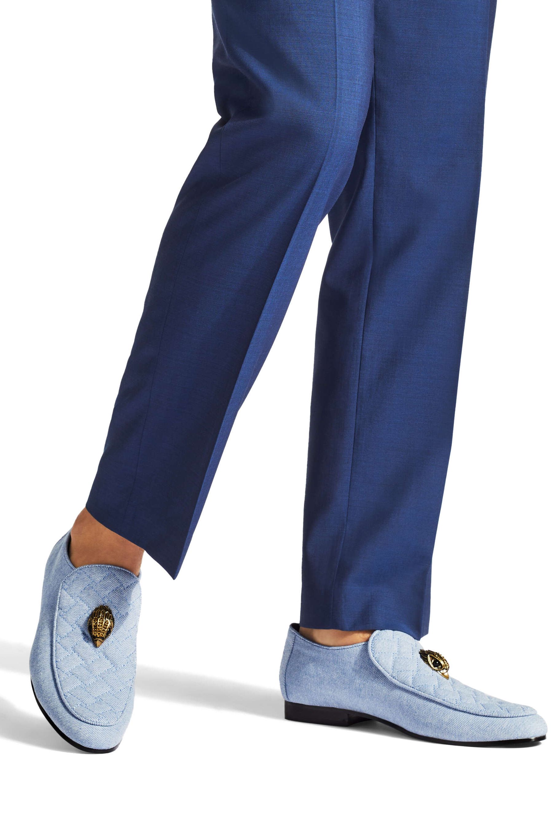 Blue denim shoes top
