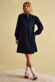 Joules Maple Navy Corduroy Shirt Dress - Image 1 of 6