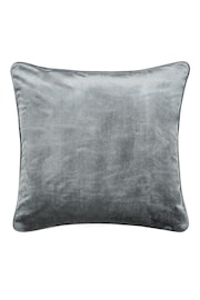 Helena Springfield Steel Grey Velvet Escala Cushion - Image 1 of 2