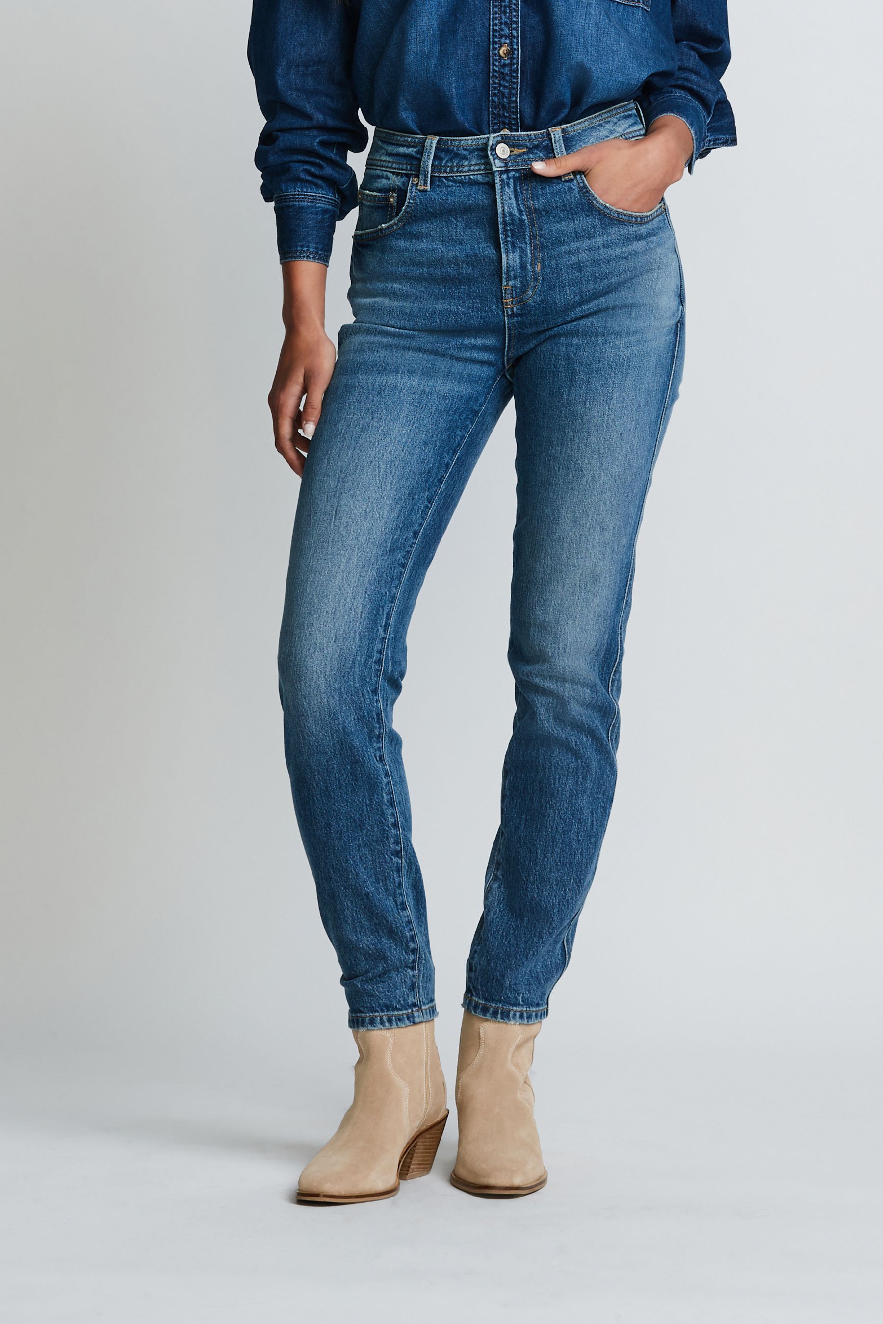 Mom stretch jeans shop